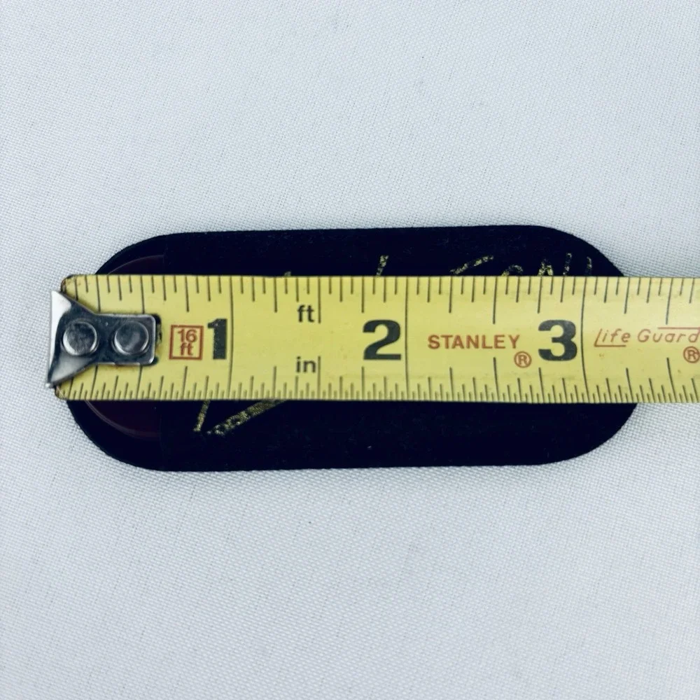 Vintage Nice N Easy Pocket Mini‎ Mirror With Suede Sleeve